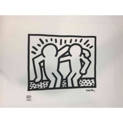 Keith Haring 50x70 cm-ko litografia-sorta ziurtatua