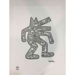 Keith Haring Litografía off set 50x70 cm certificada