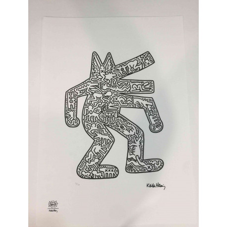 Keith Haring Litografía off set 50x70 cm certificada