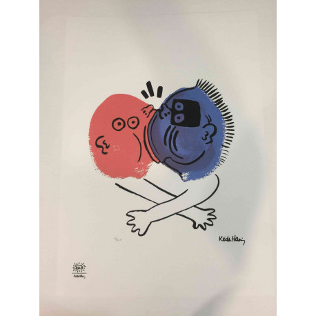 Keith Haring Lithographie hors set 50x70 cm certifiée