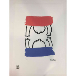 Keith Haring Litografia off set cm 50x70  certificata