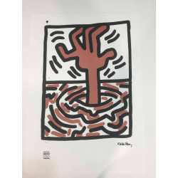Keith Haring Lithographie hors set 50x70 cm certifiée