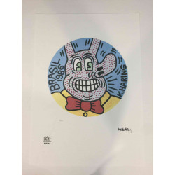 Keith Haring Litografia off set 50x70 cm certificat