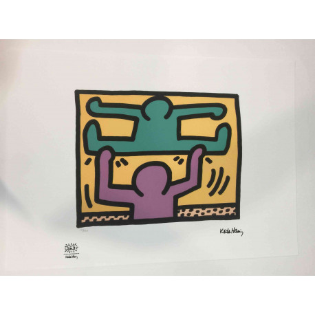 Keith Haring Litografia off set cm 50x70  certificata