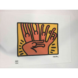 Keith Haring Lithograph off set 50x70 cm certified