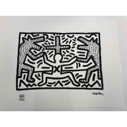 Keith Haring Lithograph off set 50x70 cm certified