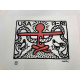 Keith Haring Lithograph off set 50x70 cm certified