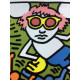 Litografia Keith Haring off set 50x70 cm certificada