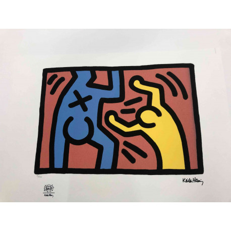 Keith Haring Lithographie Offset 50x70 cm zertifiziert