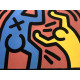 Keith Haring Lithographie Offset 50x70 cm zertifiziert