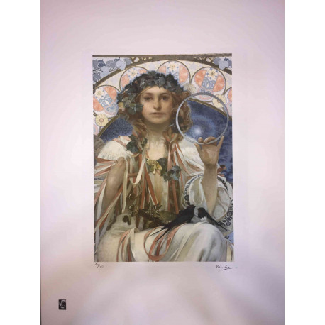 Alphonse Mucha lithograph off set 50x70 cm
