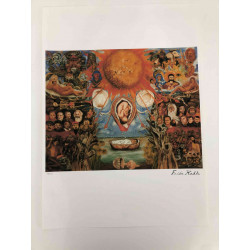 Frida Khalo Off set lithograph cm 50x70 certified