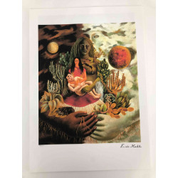 Frida Khalo Off set lithograph cm 50x70 certified