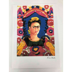 Frida Khalo Off set lithograph cm 50x70 certified