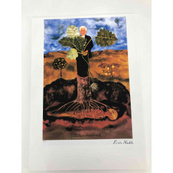 Frida Khalo Off set lithograph cm 50x70 certified