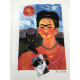 Frida Khalo Off set lithograph cm 50x70 certified