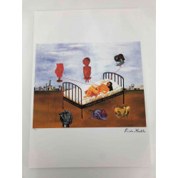 Frida Khalo Off set lithograph cm 50x70 certified