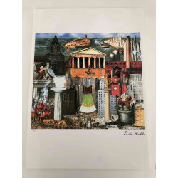 Frida Khalo Off set lithograph cm 50x70 certified