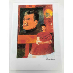 Frida Khalo Off set lithograph cm 50x70 certified
