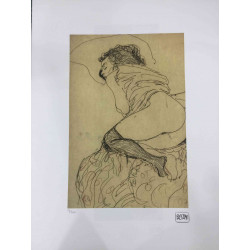 Litografía Gustav Klimt off set 50x70 cm certificada