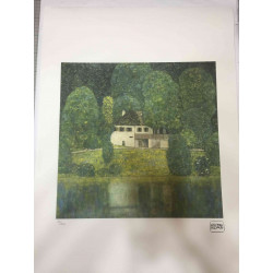 Litografía Gustav Klimt off set 50x70 cm certificada