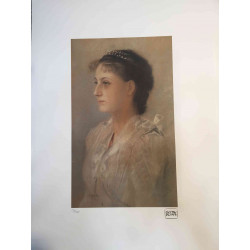 Litografía Gustav Klimt off set 50x70 cm certificada
