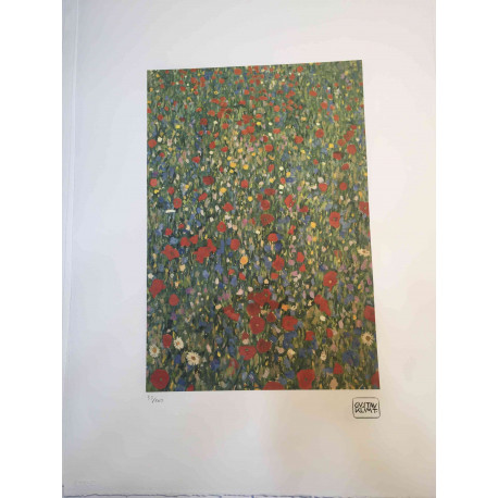 Gustav Klimt Lithographie hors set 50x70 cm certifiée