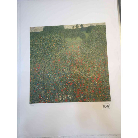 Gustav Klimt Lithographie hors set 50x70 cm certifiée