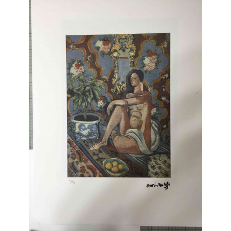 Henri Matisse Litografia off set 50x70 cm certificada