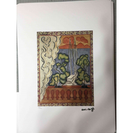 Henri Matisse Lithografie off set 50x70 cm gecertificeerd