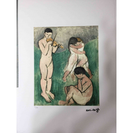 Henri Matisse Off set lithograph cm 50x70 certified