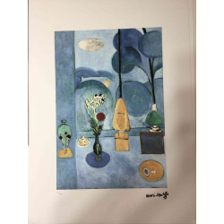Offset litograficzny Henri Matisse'a z certyfikatem 50x70 cm