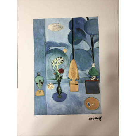 Henri Matisse 50x70 cm-ko off-set litografia ziurtagiria