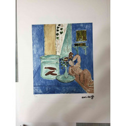 Henri Matisse Litografia off set 50x70 cm certificat