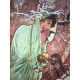 Alphonse Mucha litografia off set cm 50x70