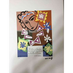 Henri Matisse Litografia off set 50x70 cm certificada