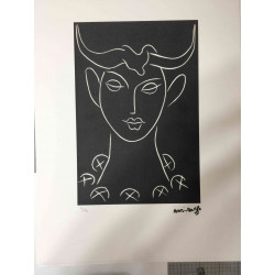 Offset litograficzny Henri Matisse'a z certyfikatem 50x70 cm