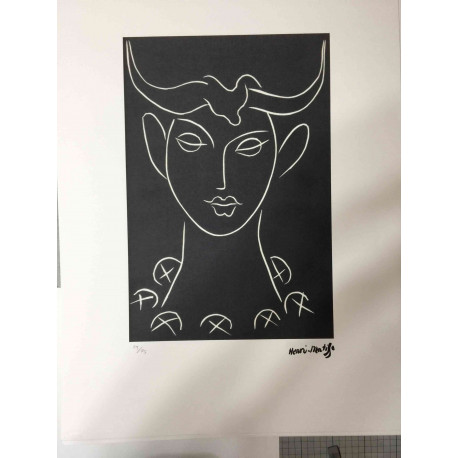 Offset litograficzny Henri Matisse'a z certyfikatem 50x70 cm
