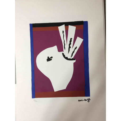 Henri Matisse Lithografie off set 50x70 cm gecertificeerd
