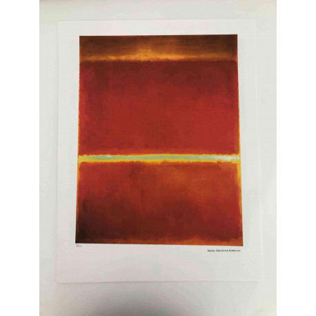Mark Rothko Lithografie off set 50x65 cm gecertificeerd