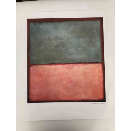 Mark Rothko Lithografie off set 50x65 cm gecertificeerd