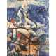 Max Ernst 50x70 cm-ko litografia-sorta ziurtatua