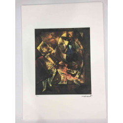Litografía Max Ernst off set 50x70 cm certificada