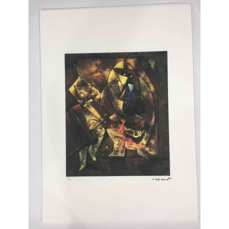 Litografía Max Ernst off set 50x70 cm certificada