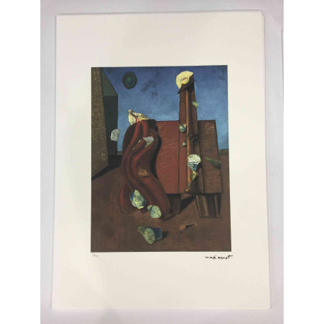 Litografía Max Ernst off set 50x70 cm certificada