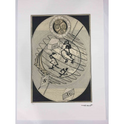 Litografická súprava Max Ernst certifikovaná 50x70 cm