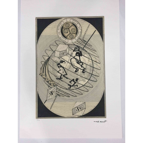 Litografická súprava Max Ernst certifikovaná 50x70 cm