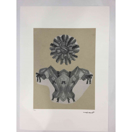 Max Ernst Lithografie off set 50x70 cm gecertificeerd