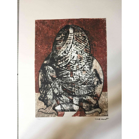 Max Ernst Off set lithograph cm 50x70 certified