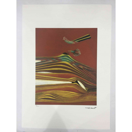 Max Ernst Off set lithograph cm 50x70 certified